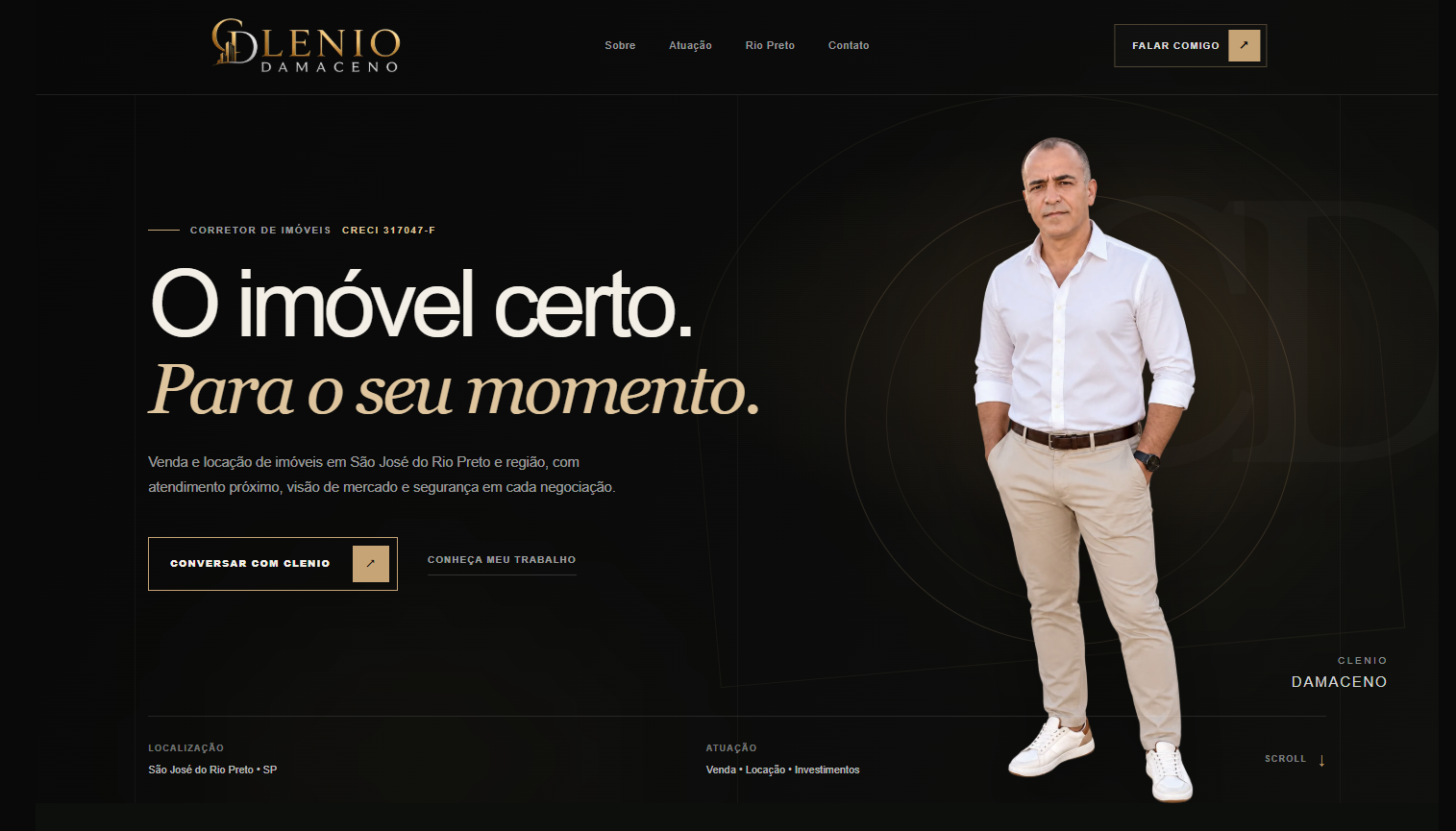 Site Clenio Damaceno